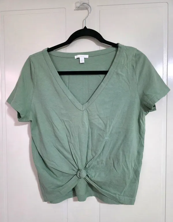 Kookaï Front-Tie Short Sleeve Top - Size 1