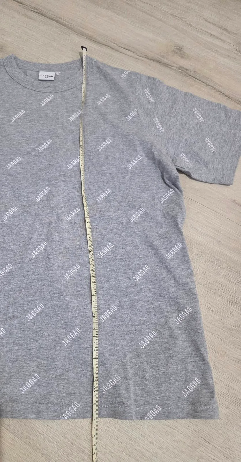 Jaggad Women's Grey Monogram Tee (Embroidered Stitching) - Size XS — photo 9