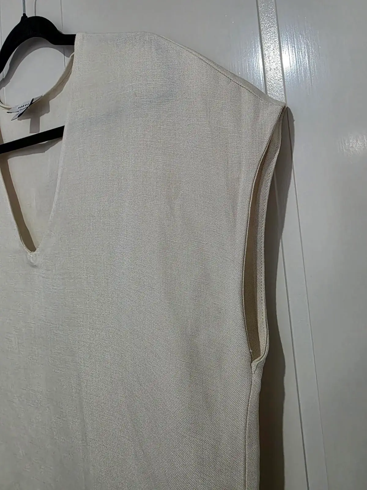 Preview Cream Linen Blend Top - Size 8 – photo 5