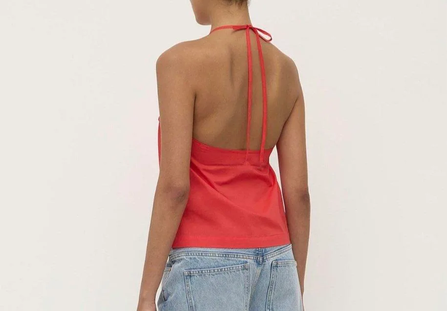 BNWT Assembly Label Henny Top in Chilli Red – Size AU 8 — photo 2