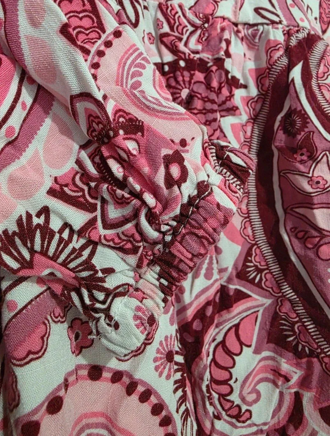 K-D Girls Pink Paisley Boho Dress - Size 5 — photo 3