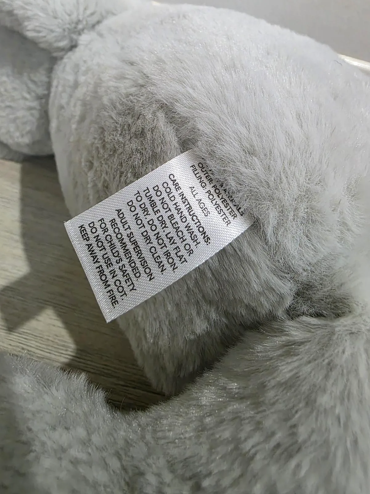 Kaisercraft Kaiser Mini Grey Bunny Plush Toy Stuffed Animal 35cm – photo 8