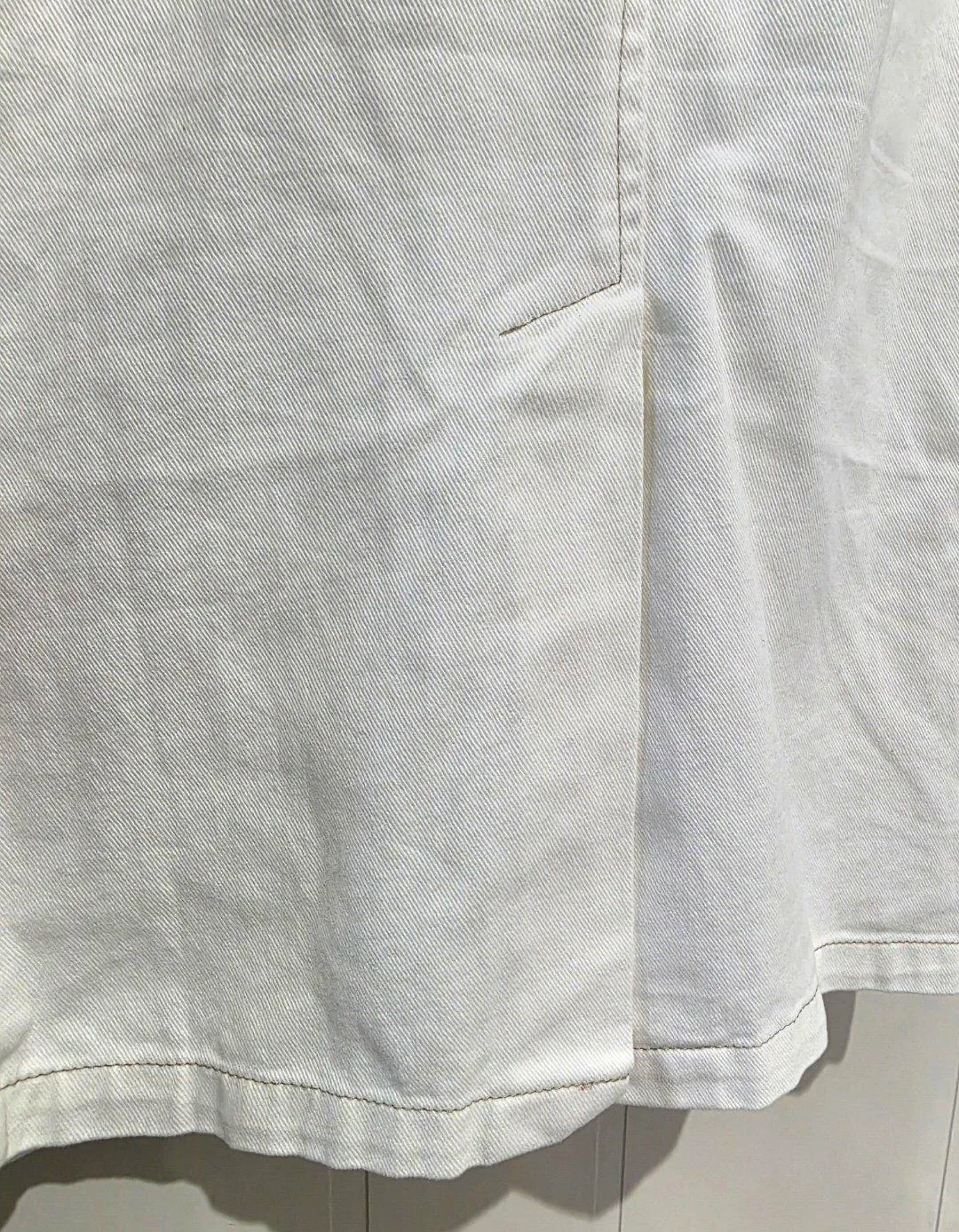 Amelius White Denim Midi Dress - Size 10 — photo 9