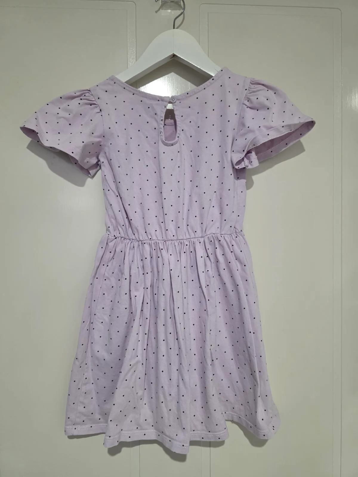 Target Kids Girls Lilac Polka Dot Dress - Size 5 – photo 5