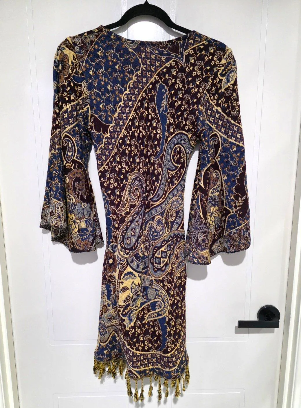 Tree of Life Jacquard Tapestry Veda Mini Dress -Size S — photo 7