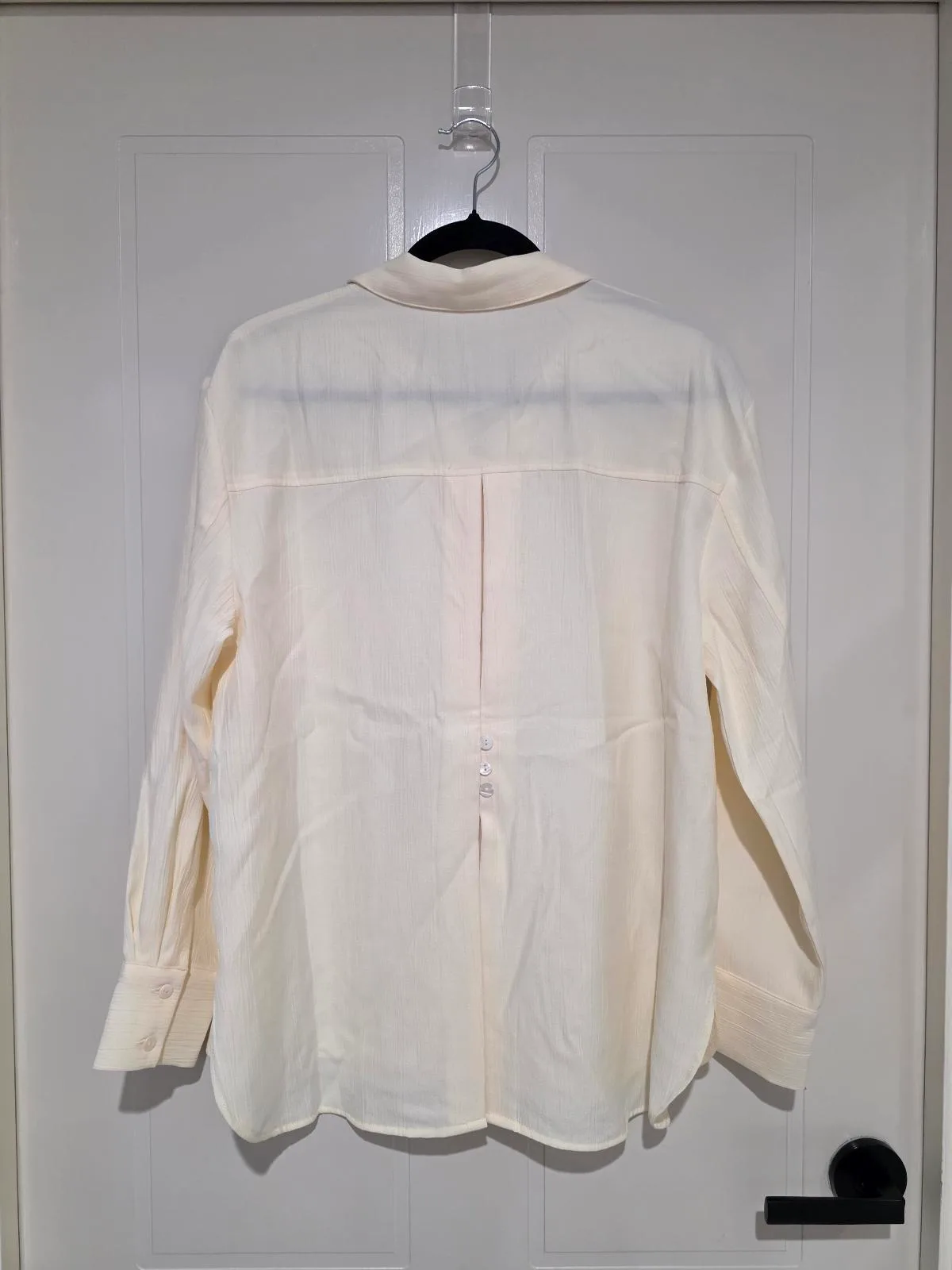 Studio Elan Latizia Textured Plisse Shirt - Size 10 — photo 7