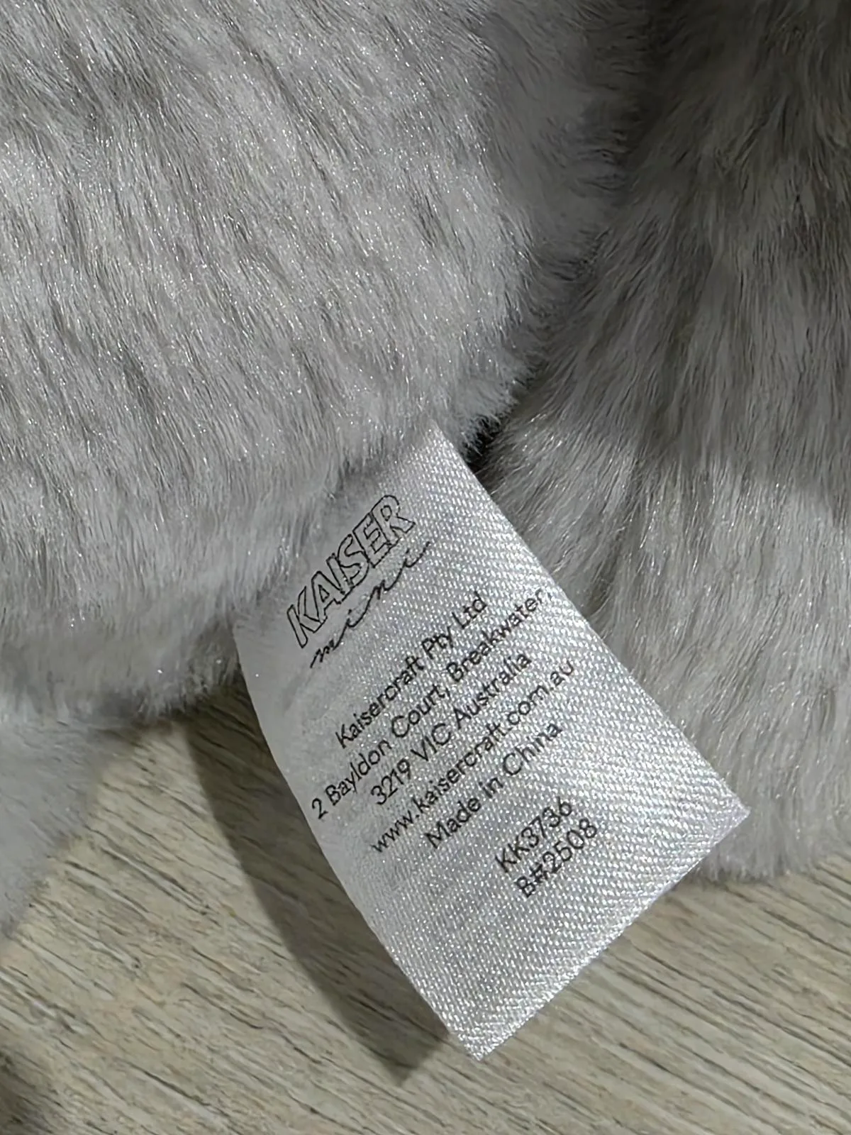 Kaisercraft Kaiser Mini Grey Bunny Plush Toy Stuffed Animal 35cm – photo 3
