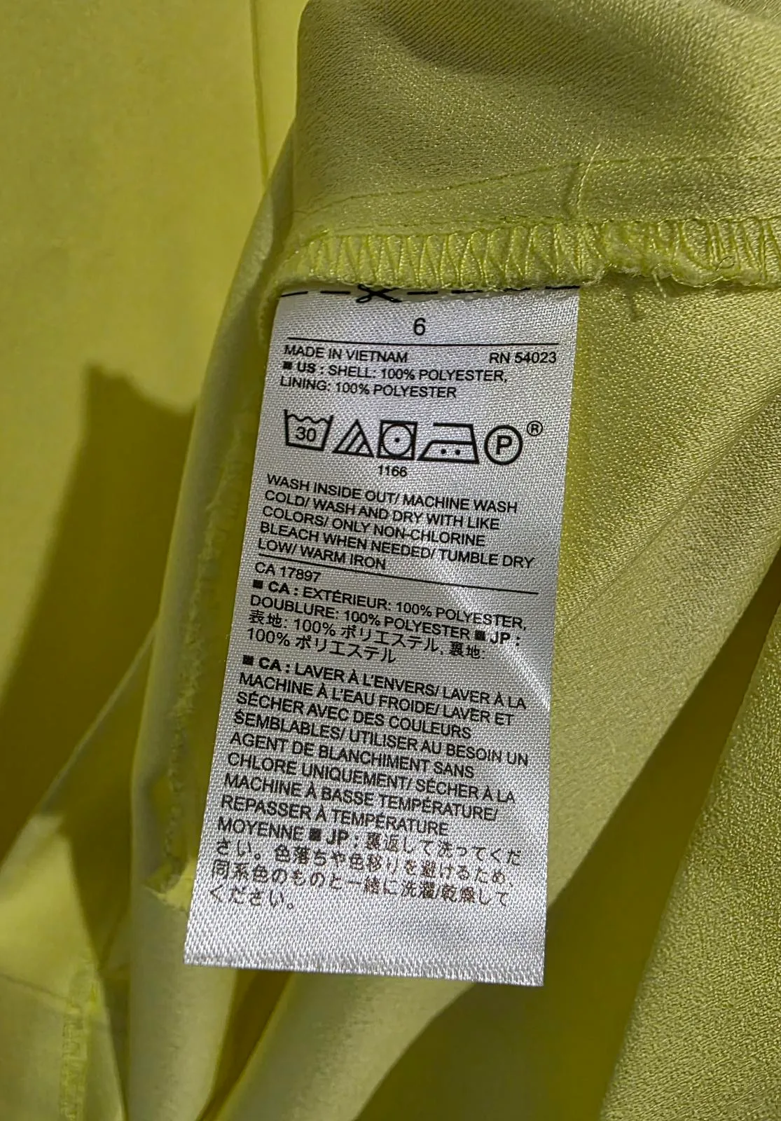 Banana Republic Neon Yellow Shift Dress - Size US 6 / AU 10 – photo 4