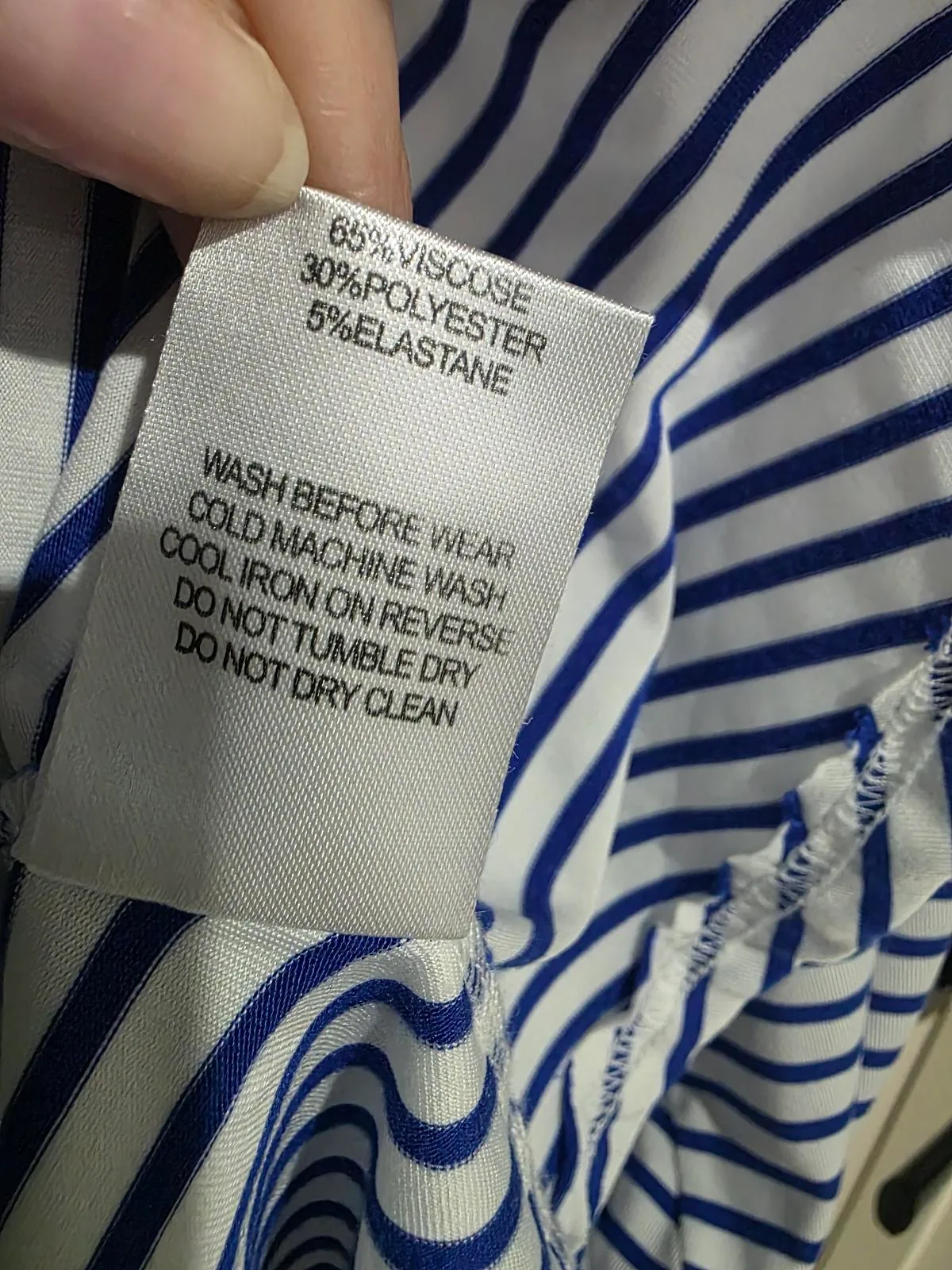 Atmos&Here Striped Asymmetric Midi Dress - Size 10 — photo 8