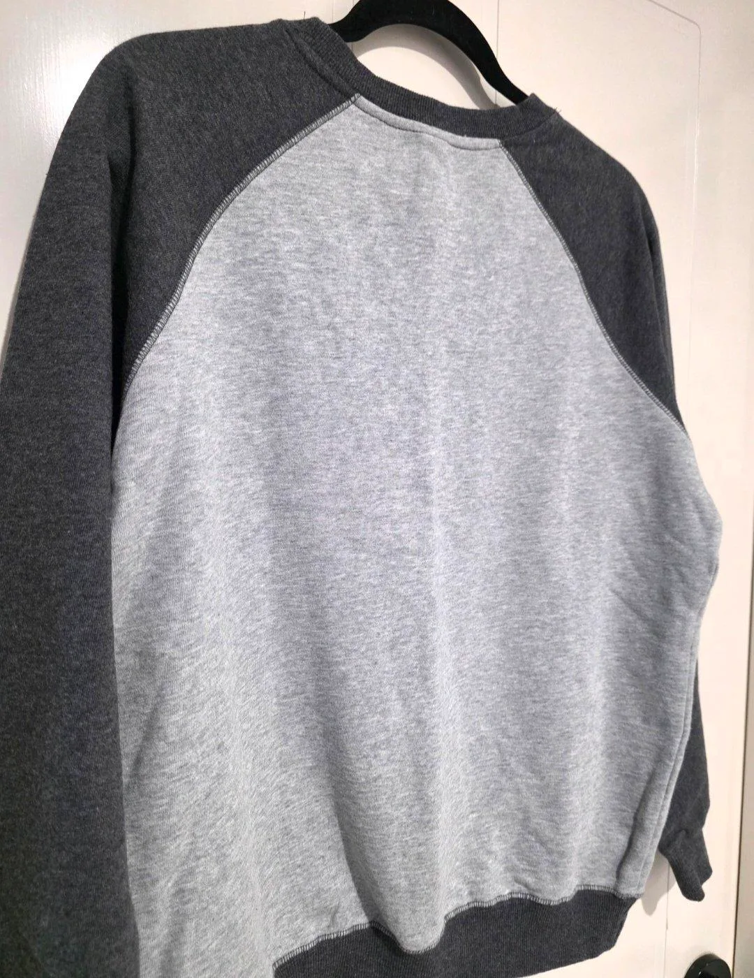 Lee Two-Tone Raglan Crewneck Sweatshirt Jumper Grey - Size 10 — photo 9