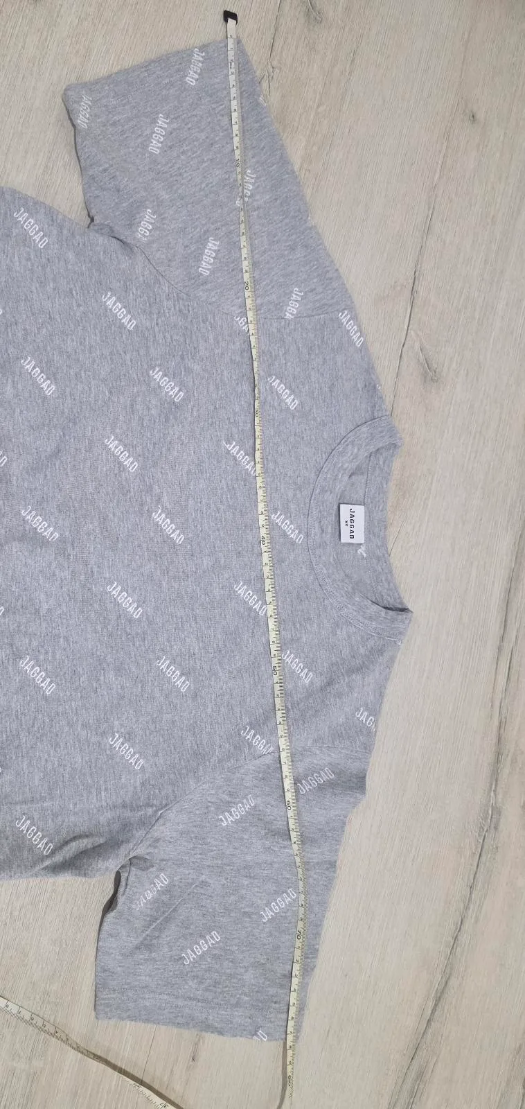 Jaggad Women's Grey Monogram Tee (Embroidered Stitching) - Size XS — photo 8