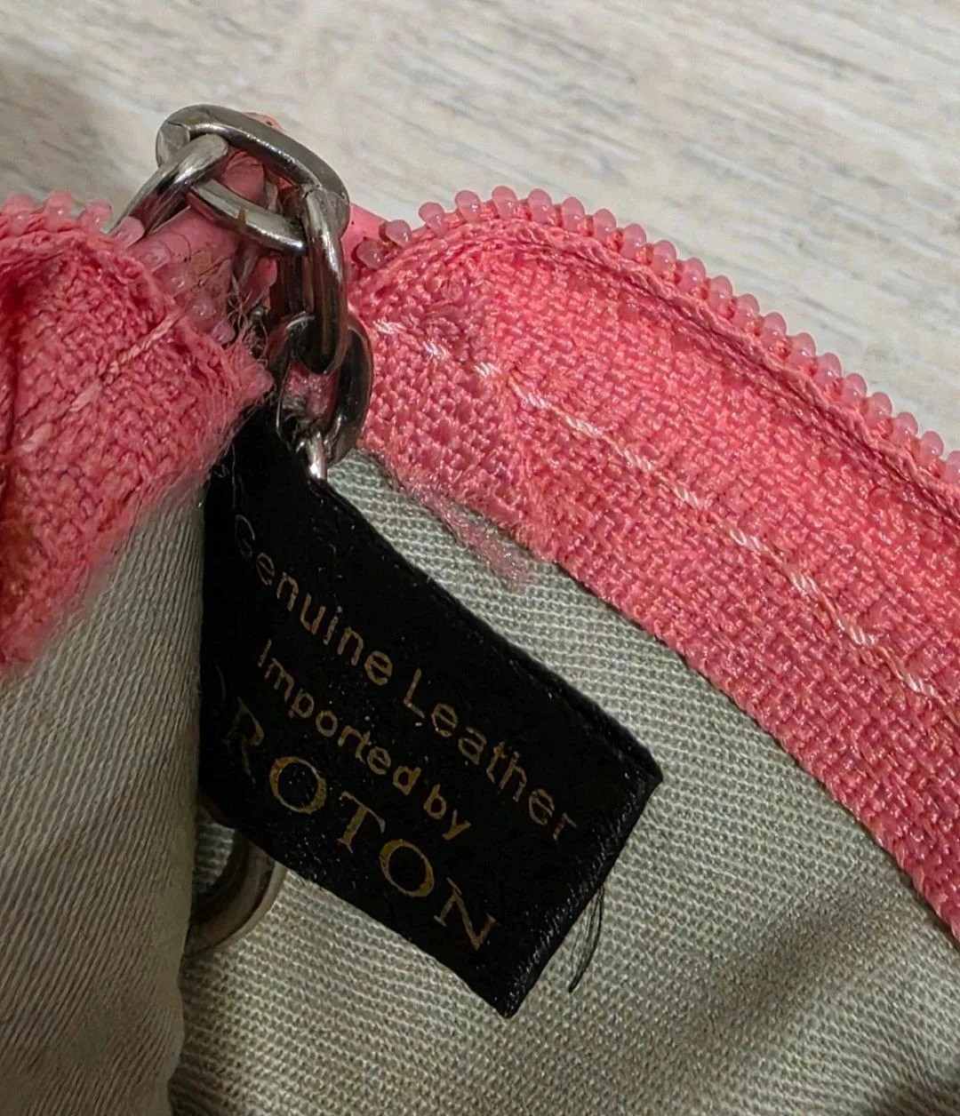 Oroton pink leather coin purse card holder pouch – photo 4
