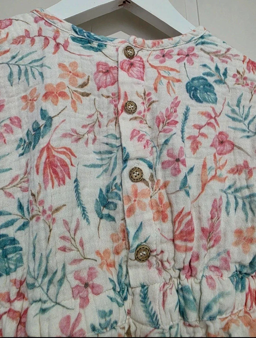 Purebaby Organic Cotton Floral Playsuit Jumpsuit - Size 1 (12-18 Months) — photo 10
