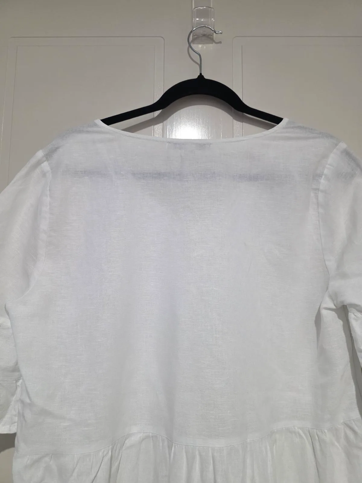 Suzanne Grae Linen Blend Tiered Dress - Size 10 – photo 8