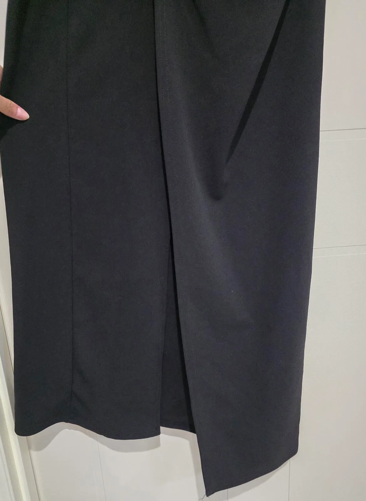 Club L London ‘Eva’ Black & White Bow Maxi Dress - Size 10 – photo 5
