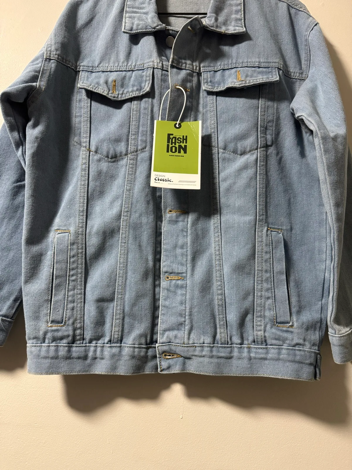 Light Blue Denim Jacket by Jeans - Size L — photo 8