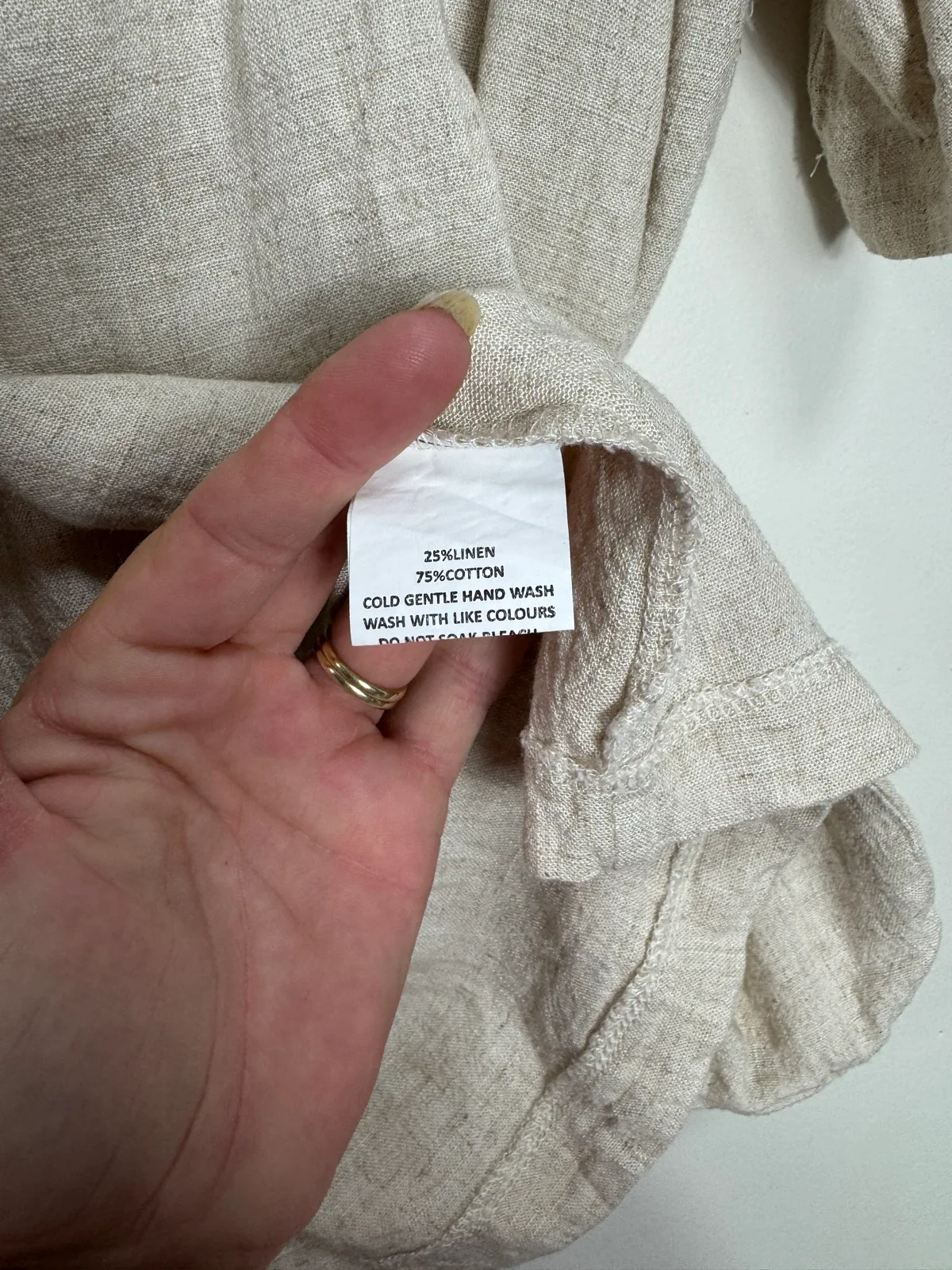 St Frock Linen Blend Short Sleeve Blazer Top - Size 12 — photo 6