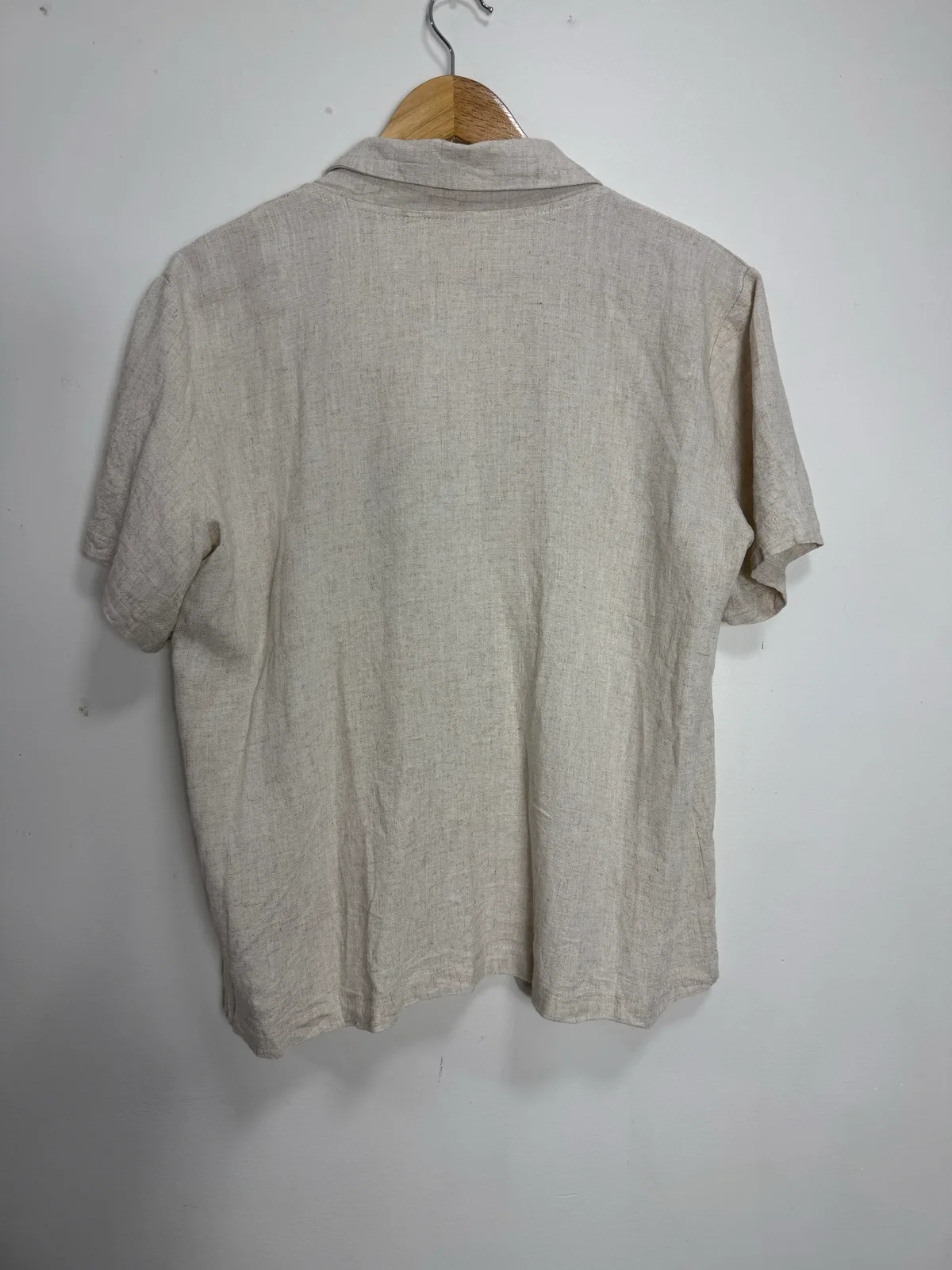St Frock Linen Blend Short Sleeve Blazer Top - Size 12 — photo 3