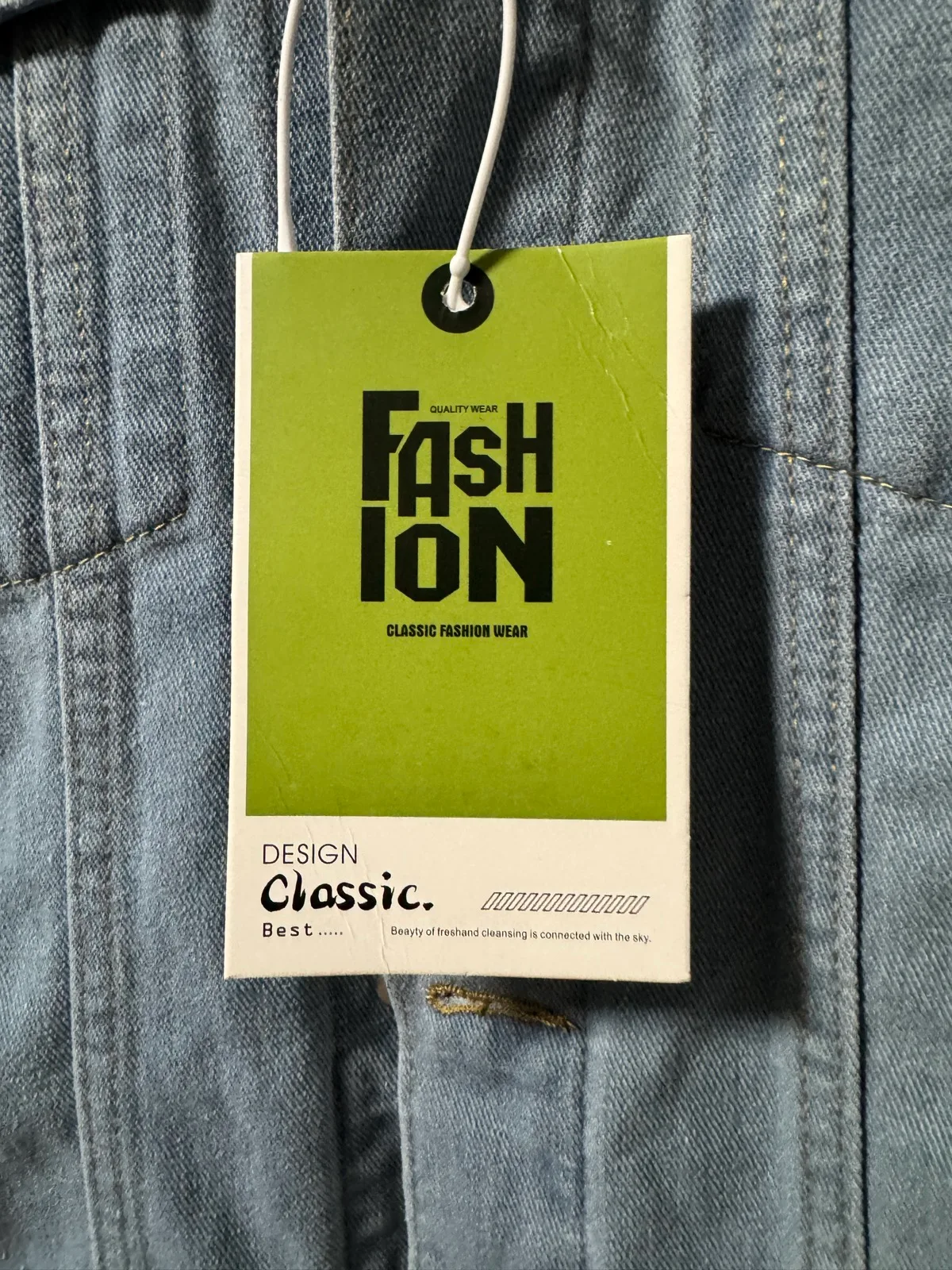 Light Blue Denim Jacket by Jeans - Size L — photo 6