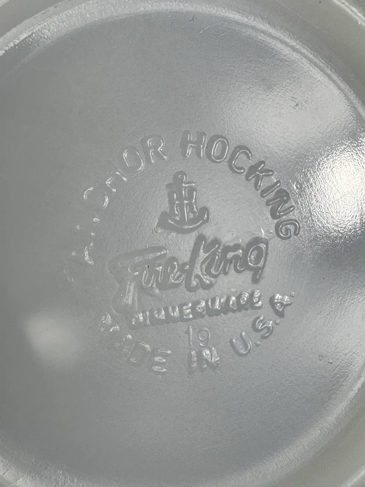Fire king white milk glass swirl bowl – photo 3