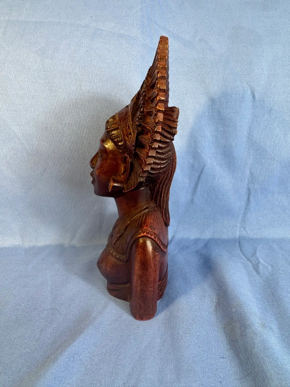 Hand carved wooden tribal woman – photo 4