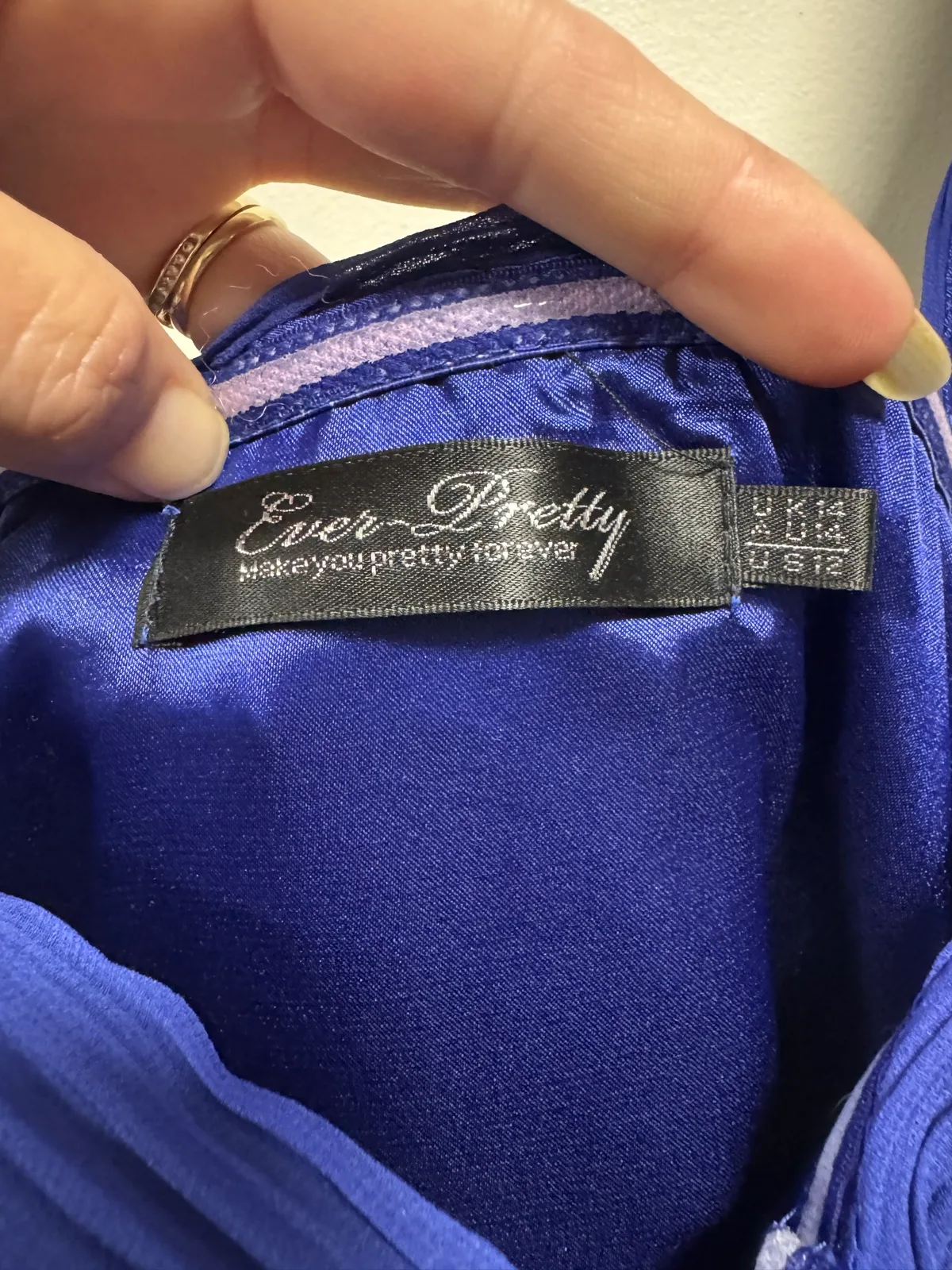 Ever Pretty One-Shoulder Blue Evening Dress with Embellishments — photo 6