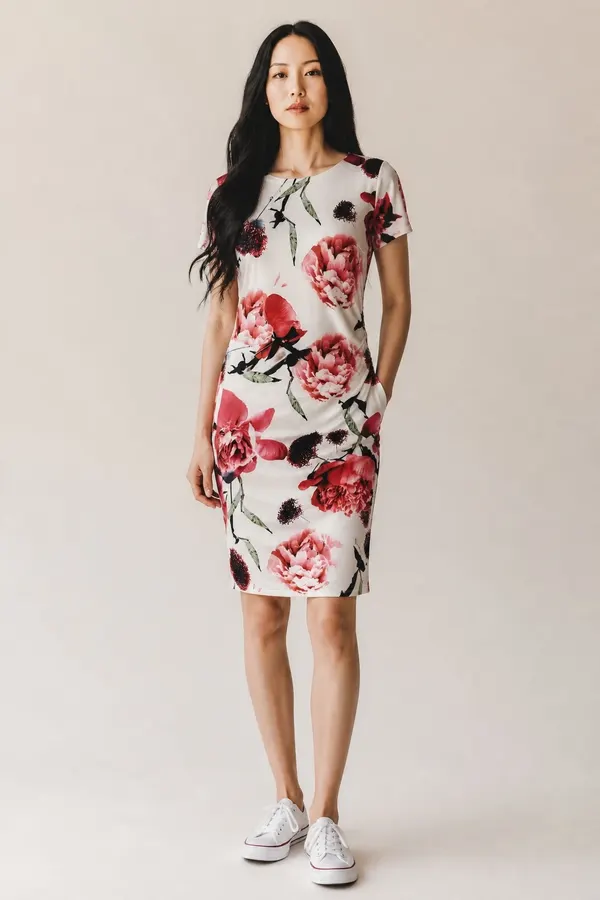 Liz Jordan Floral Print Dress