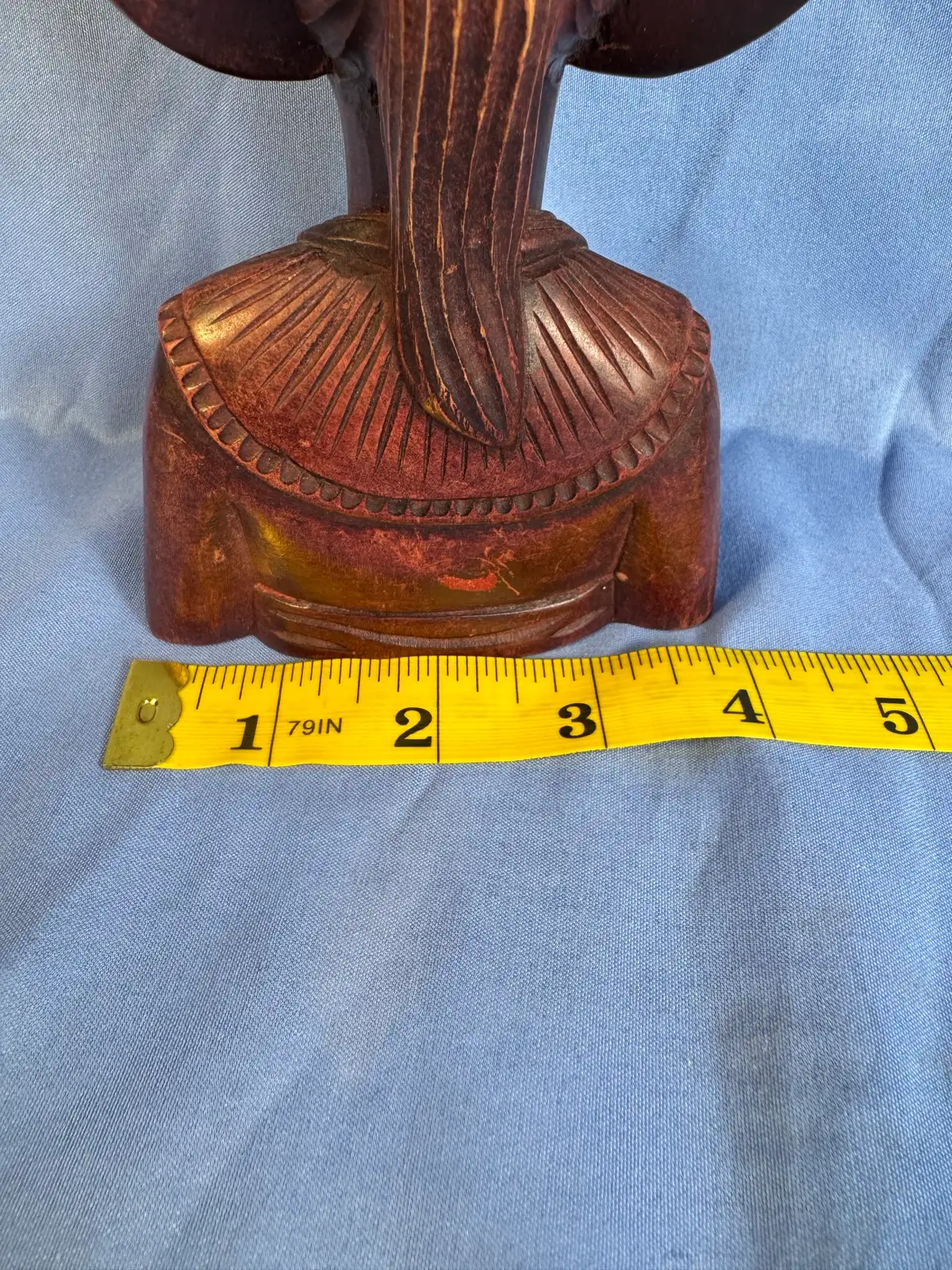 Hand carved wooden tribal woman – photo 5