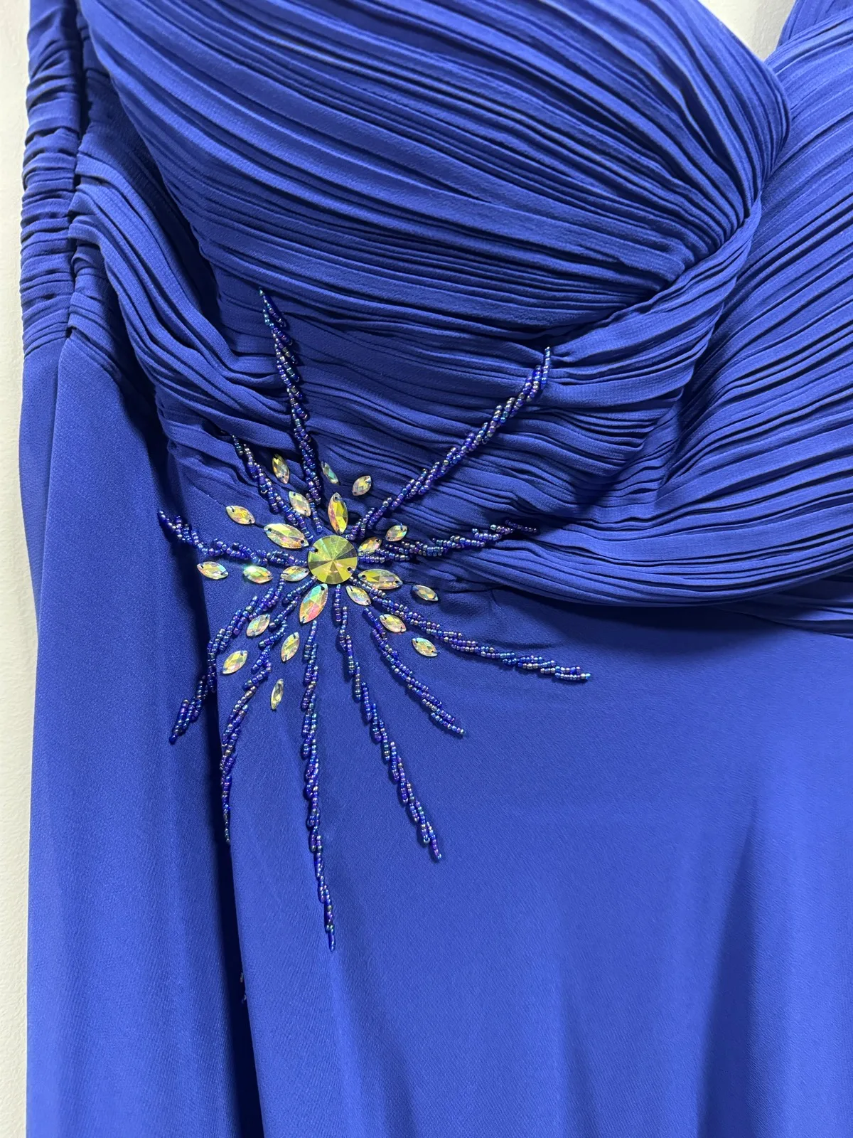 Ever Pretty One-Shoulder Blue Evening Dress with Embellishments — photo 4