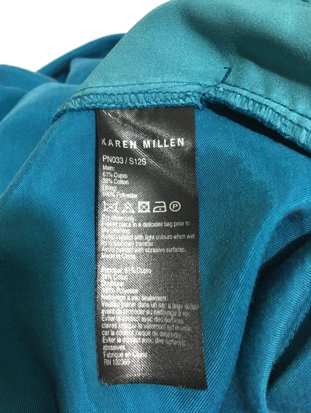Karen Millen slate blue pleat pants sz.8 — photo 6