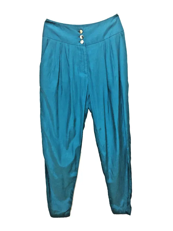 Karen Millen slate blue pleat pants sz.8