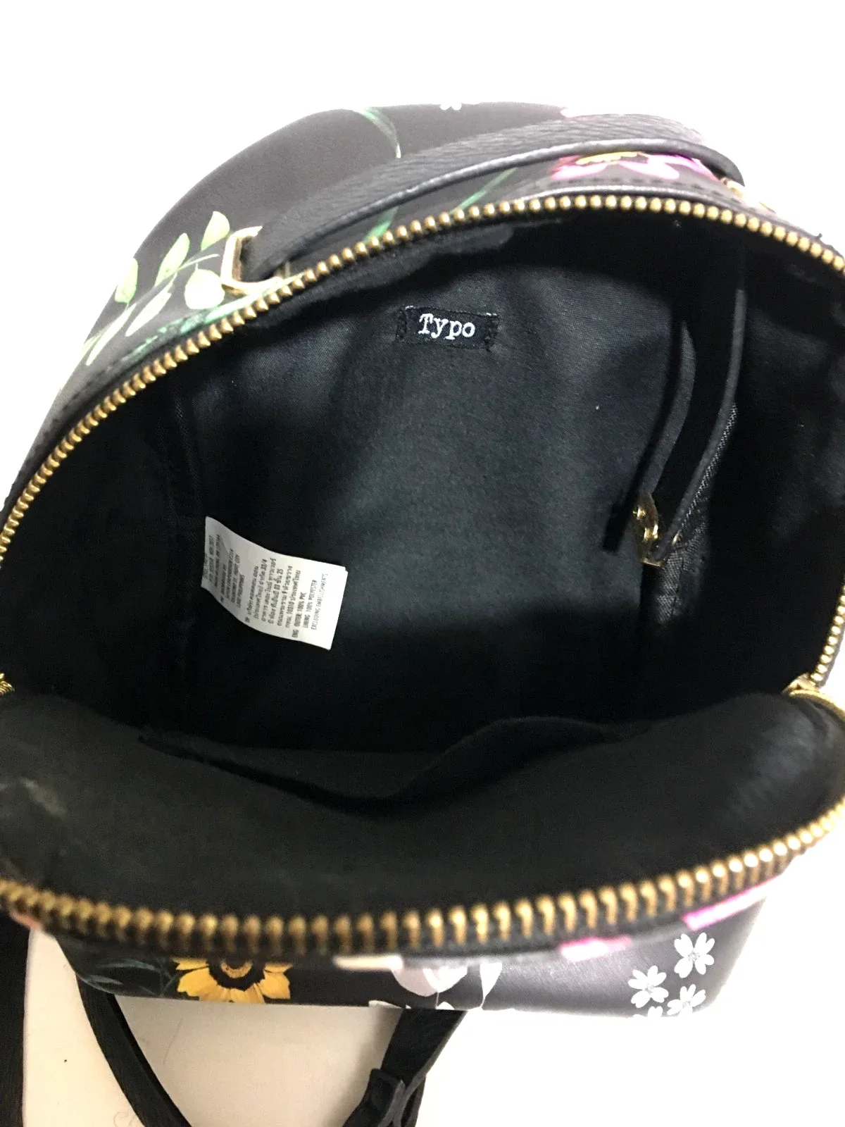 Typo floral back pack Small size, exc. cond. — photo 7