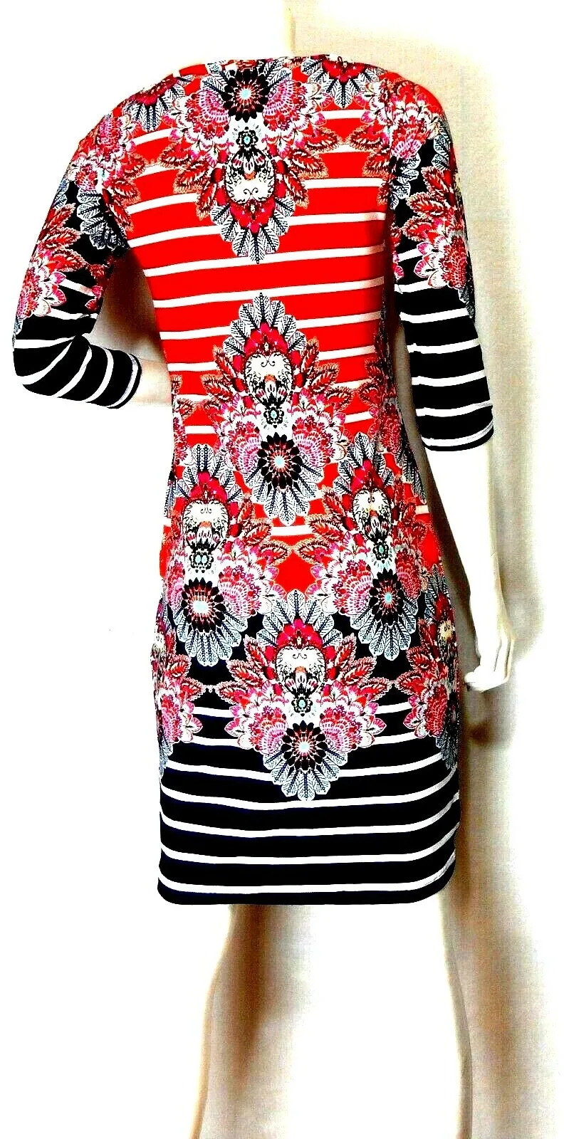 Capture jersey slip on dress, vibrant floral, sz. 8, for all seasons — photo 4
