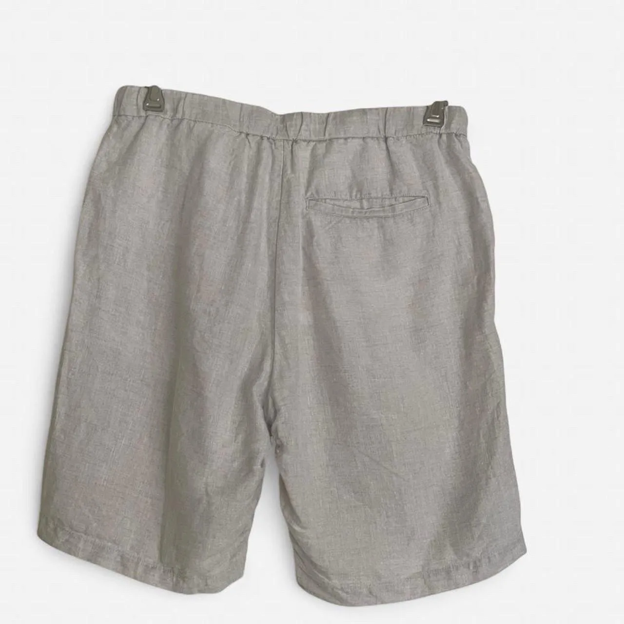 H&M UNISEX  Cream linen shorts – photo 2