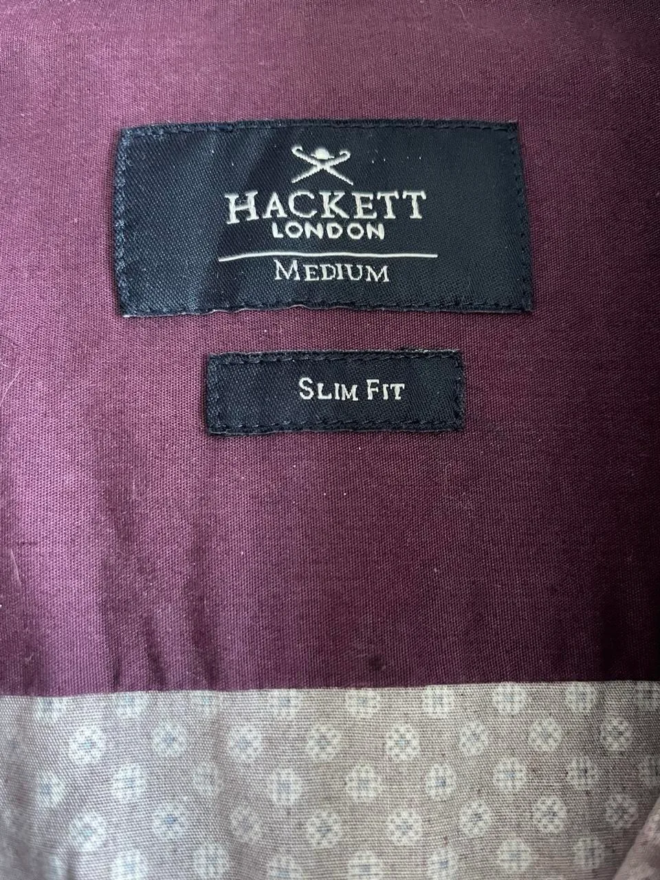 Hackett London burgundy slim fit shirt - 100% cotton – photo 5