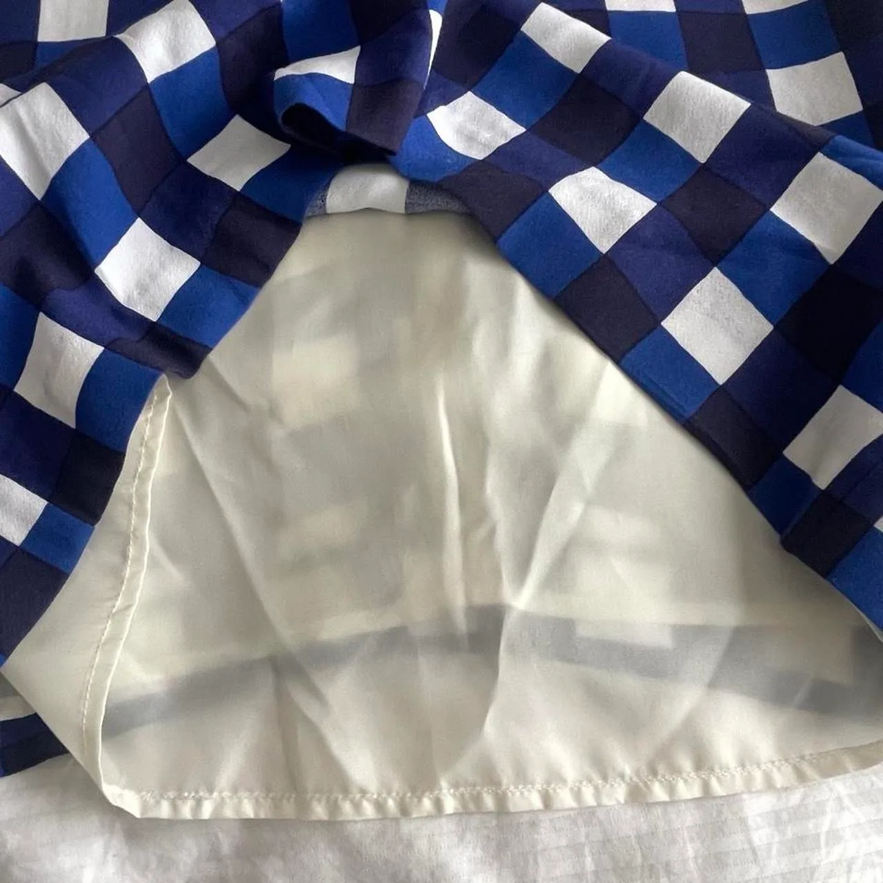 Trenery blue and white checkered shift dress – photo 6