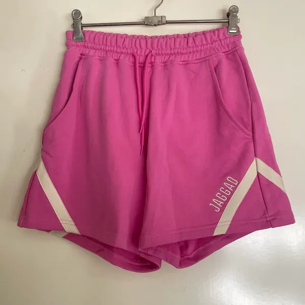 Jaggad Westwood Fleece Bright Pink with White Stripe Details Shorts size XS