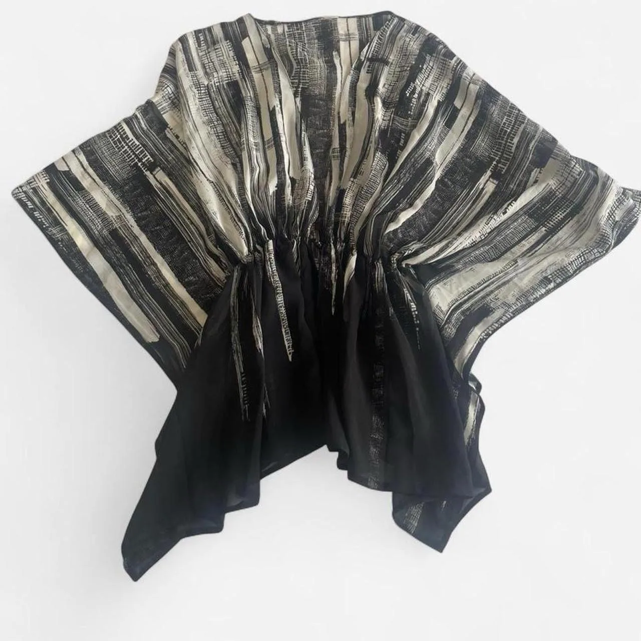 Y2K Black & white kaftan top size L – photo 2