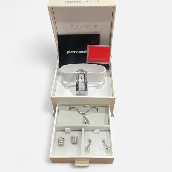 Y2K Pierre Cardin watch and jewellery set