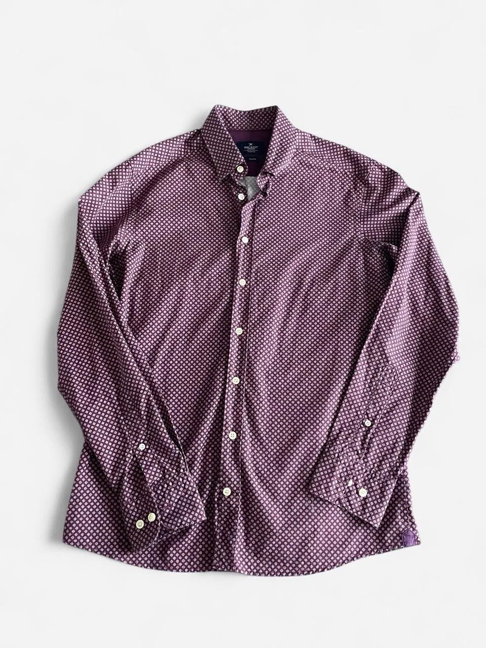 Hackett London burgundy slim fit shirt - 100% cotton – photo 4