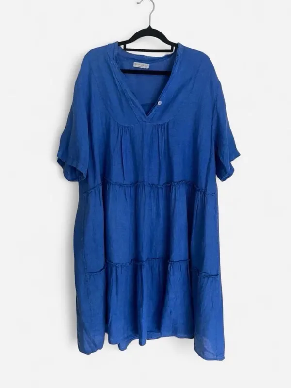 Rosa Jo Jo linen smock dress size 18