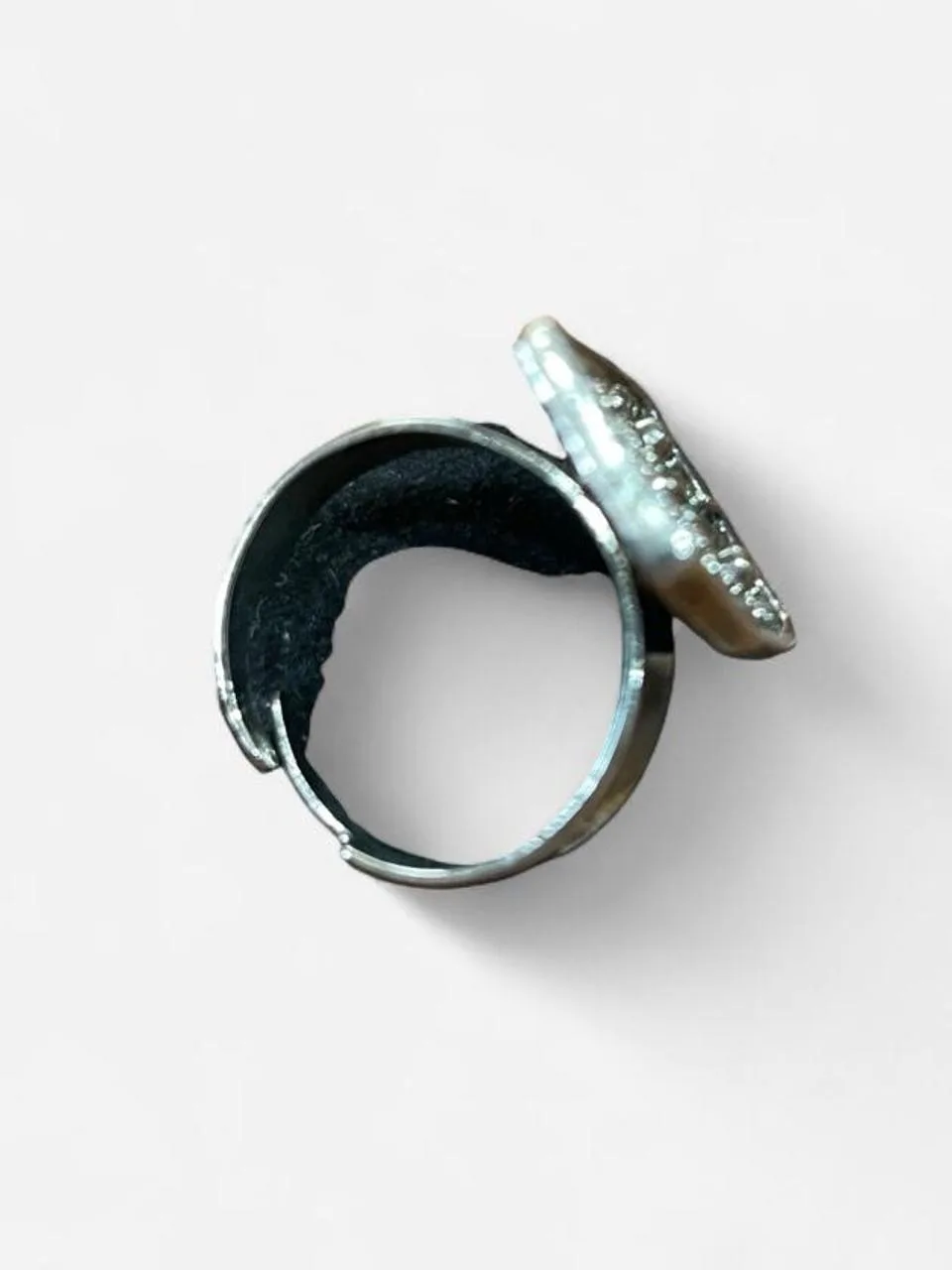 Vintage Style Textured Owl Ring – photo 2