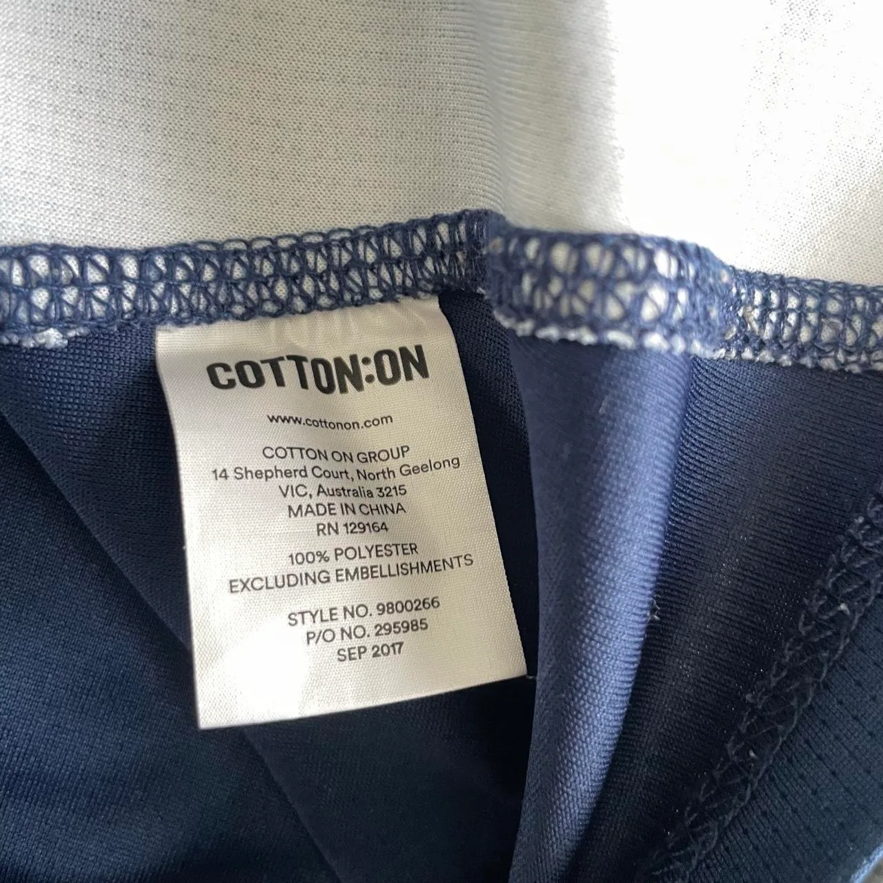 Cotton On Geelong Cats navy blue t-shirt with white Ford logo – photo 5