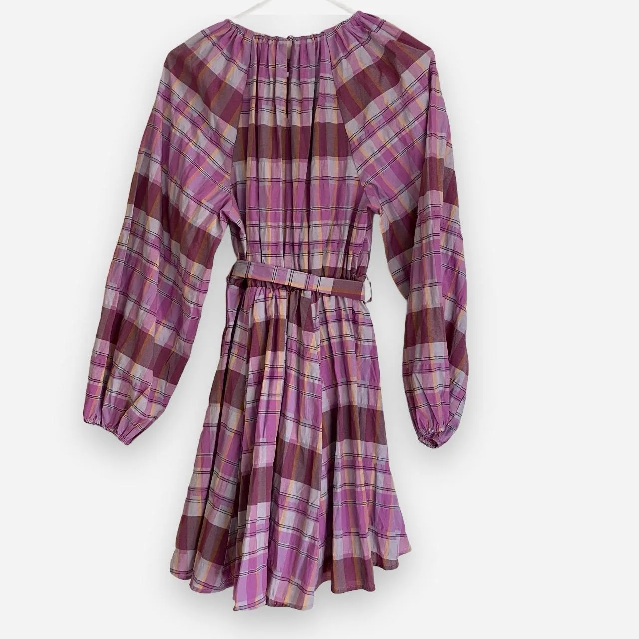 Sportsgirl Purple and Pink plaid mini dress size 6 – photo 2