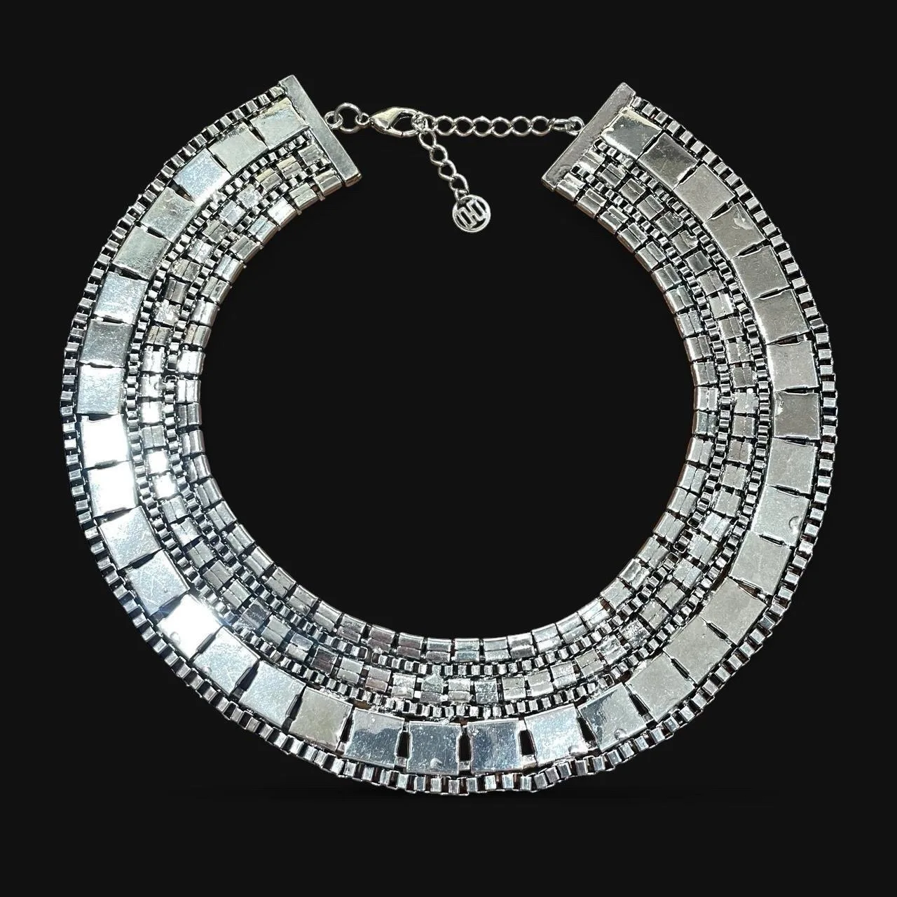 Y2K 2010 silver toned chunky necklace – photo 2