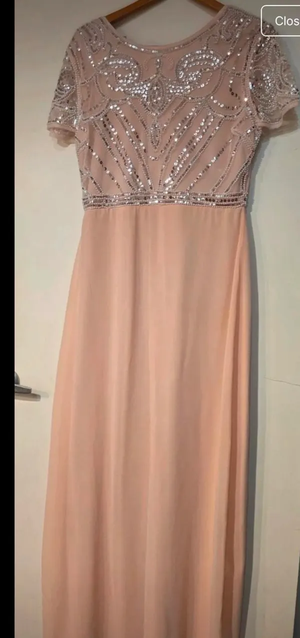 Beaded evening dress