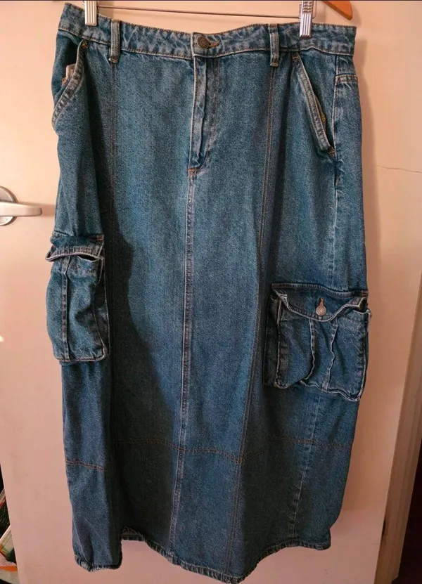 Denim Maxi Skirt