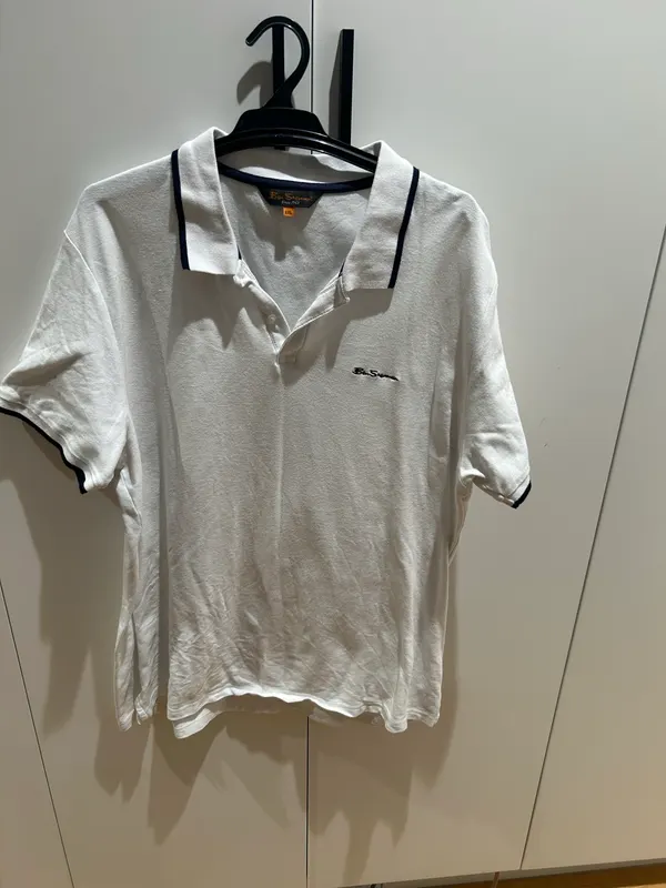 White Mens Ben Sherman Polo