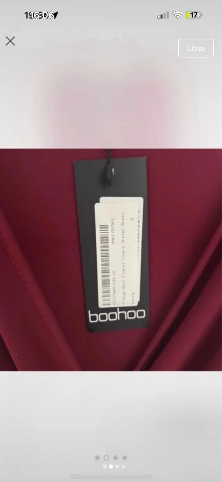 Burgundy skater dress – photo 2