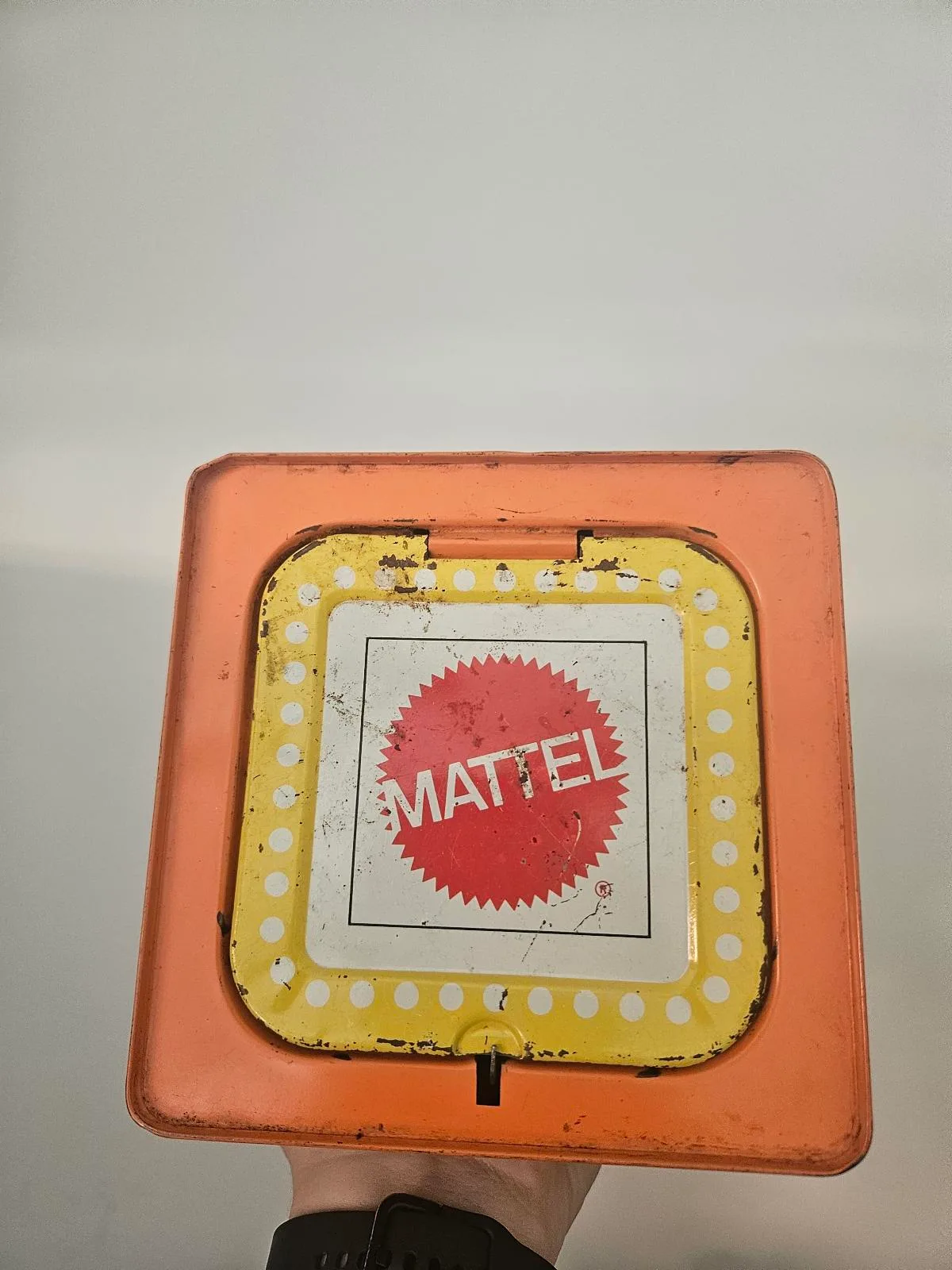 Vintage 1971 Mattel Jack n the Box Clown Tin Litho Music Box Metal Retro Display – photo 4